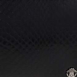 Pre Owned Roberto Cavalli Black Snakeskin Zip Around Wallet