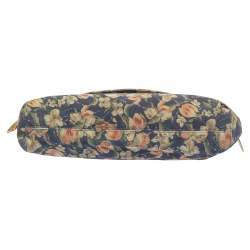 مملوكة مسبقًا Roberto Cavalli Multicolor Floral Print Suede Turnlock Flap Shoulder Bag