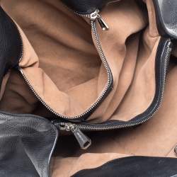 مملوكة مسبقًا حقيبة ساتشل روبرتو كافالي ريغينا جلد أسود