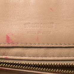 Pre Owned Roberto Cavalli Multicolor Leather And Snakeskin 'Onewish' Shoulder Bag