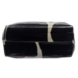 Pre Owned Roberto Cavalli Grey/Blue Printed PVC Tote 