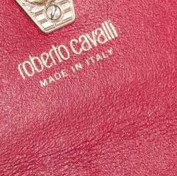 Pre Owned Roberto Cavalli Black Quilted Leather Flap Continental Wallet