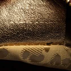 حقيبة هوبو روبرتو كافالي جلد لامع وجلد نقشة التمساح عنابي داكن بسحاب جانبي