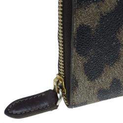 Pre Owned Roberto Cavalli Leopard Print Wallet