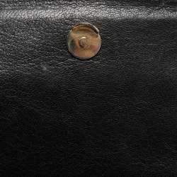 مملوكة مسبقًا Roberto Cavalli Black Leather Zip Detail Chain Shoulder Bag