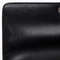 مملوكة مسبقًا حقيبة كتف روبرتو كافالي هيرا جلد وجلد ثعبان أسود/ بني صدئي