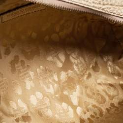 Pre Owned Roberto Cavalli Metallic Leather Pouch