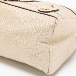 Pre Owned Roberto Cavalli Metallic Leather Pouch