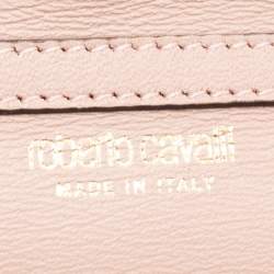 Pre Owned Roberto Cavalli Black Python Wallet On Chain