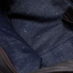 Pre Owned Roberto Cavalli Beige/Black  Printed Coated Canvas And Leather Tote