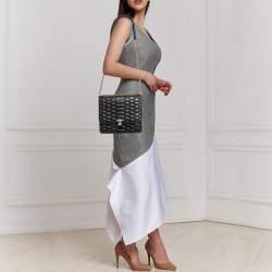 Pre Owned Roberto Cavalli Black Quilted Leather Hera Shoulder Bag