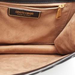 Pre Owned Roberto Cavalli Black Quilted Leather Hera Shoulder Bag