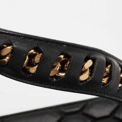 Pre Owned Roberto Cavalli Black Quilted Leather Hera Shoulder Bag