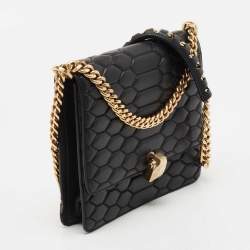 Pre Owned Roberto Cavalli Black Quilted Leather Hera Shoulder Bag