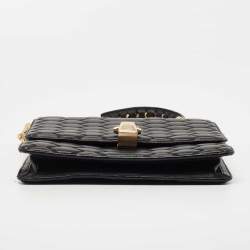 Pre Owned Roberto Cavalli Black Quilted Leather Hera Shoulder Bag