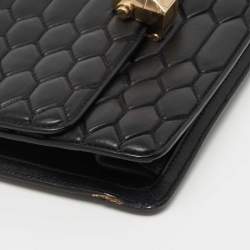 Pre Owned Roberto Cavalli Black Quilted Leather Hera Shoulder Bag
