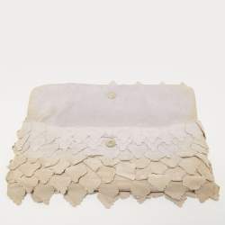 Pre Owned Roberto Cavalli Lilac/Beige Patchwork Flap Clutch
