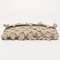 Pre Owned Roberto Cavalli Lilac/Beige Patchwork Flap Clutch