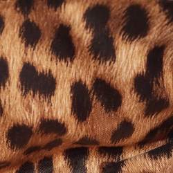 Pre Owned Roberto Cavalli Black Karung Leather Crystal Chain Clutch