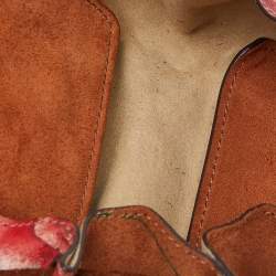 Pre Owned Roberto Cavalli Brown Suede Flap Crossbody Bag