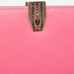 Pre Owned Roberto Cavalli Dark Pink Quilted Leather Hera Shoulder Bag