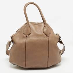 Roberto Cavalli Brown Leather Goa Satchel