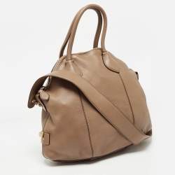 Roberto Cavalli Brown Leather Goa Satchel