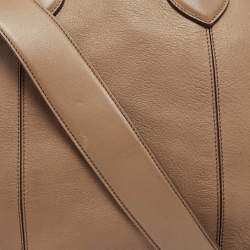Roberto Cavalli Brown Leather Goa Satchel