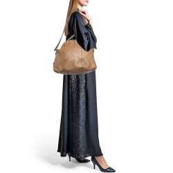 Roberto Cavalli Brown Leather Goa Satchel