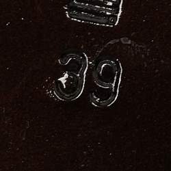 Pre Owned Roberto Cavalli Blue Croc Embossed Leather Thong Ankle Strap Flat Sandals Size 39