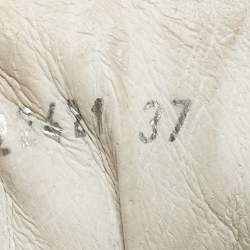 مملوكة مسبقًا Roberto Cavalli Running Size 37 Black Leather Lace Up Sneakers