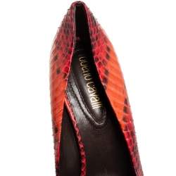 Roberto Cavalli Two Tone Python Pumps Size 39