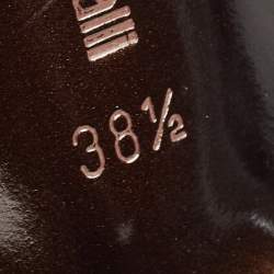 Pre Owned Roberto Cavalli Green Suede Strappy  Pumps Size 38.5