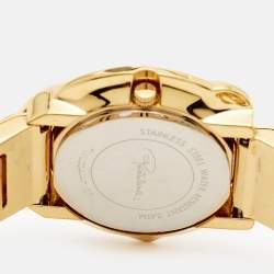 Roberto Cavalli Gold-Plated Stainless Steel Snake SWL006 Women's Wristwatch 37 mm