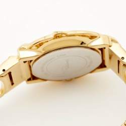 Roberto Cavalli Gold-Plated Stainless Steel Snake SWL006 Women's Wristwatch 37 mm