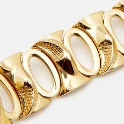 Roberto Cavalli Gold-Plated Stainless Steel Snake SWL006 Women's Wristwatch 37 mm