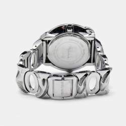Roberto Cavalli Silver Stainless Steel Snake R7253165515 Women's Wristwatch 37 mm