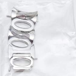Roberto Cavalli Silver Stainless Steel Snake R7253165515 Women's Wristwatch 37 mm