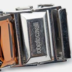 Roberto Cavalli Brown Crystal Stainless Steel 7253170055 Women's Wristwatch 31 mm