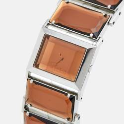 Roberto Cavalli Brown Crystal Stainless Steel 7253170055 Women's Wristwatch 31 mm