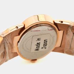 Roberto Cavalli Champagne Pink Rose Gold Tone Stainless Steel R7253133517 Quartz Women's Wristwatch 36 MM