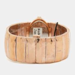 Roberto Cavalli Champagne Pink Rose Gold Tone Stainless Steel R7253133517 Quartz Women's Wristwatch 36 MM
