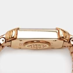 Pre Owned Roberto Cavalli By Franck Muller Silver Stainless Steel Diamonds 2L003 Women's Wristwatch 21 mm