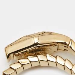 Pre Owned Roberto Cavalli By Franck Muller Shades Of Yellow Dial Gold PVD Coated Stainless Steel 1L043 Women's Wristwatch 23 mm