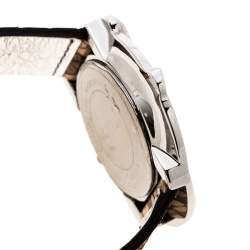 Pre Owned Roberto Cavalli Brown Stainless Steel Snake R7251165535 Women's Wristwatch 38 mm