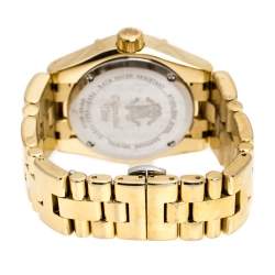 مملوكة مسبقًا ساعة يد نسائية روبرتو كافالي دايموند تايم 7253116565 ستانلس ستيل مطلي ذهب مقاس 38مم