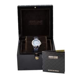 مملوكة مسبقًا Roberto Cavalli By Franck Muller Blue Stainless Steel 2L008.6 Women's Wristwatch 36 mm