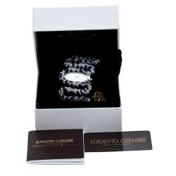 مملوكة مسبقًا Roberto Cavalli Silver Stainless Steel Cleopatra R7253195635 Women's Wristwatch 40 mm