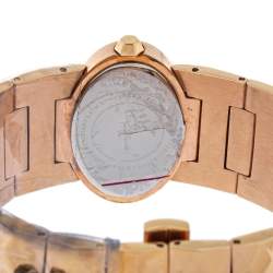 مملوكة مسبقًا Roberto Cavalli Champagne Pink Rose Gold Tone Stainless Steel R7253133517 Quartz Women's Wristwatch 36 MM