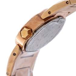 مملوكة مسبقًا Roberto Cavalli Champagne Pink Rose Gold Tone Stainless Steel R7253133517 Quartz Women's Wristwatch 36 MM